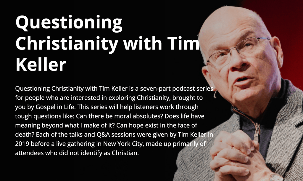 Questiooning christianity tk
